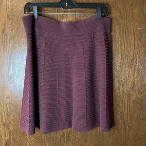 NWT LOFT sweater skirt, plum sz L